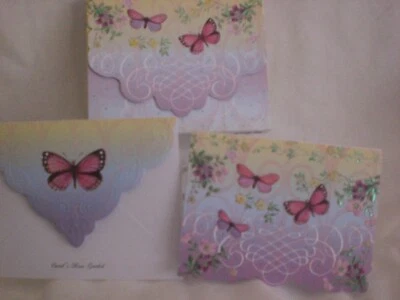Carol Wilsons - Charlettes Butterflies Note Cards-(10 Note Cds & 10 Envelopes) - Image 1 of 2