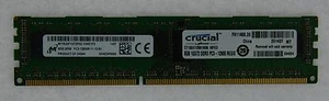 MT18JSF1G72PDZ-1G6E1FG 8GB 240p PC3-12800 CL11 18c 512x8 2Rx8 1.5V ECC REG DIMM - Picture 1 of 1