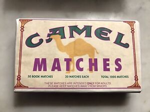 Camel Cigarettes Matches / Box of 50 Matchbooks, Joe Camel / RJRTC, 1991
