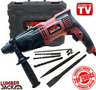 Lumberjack 3 Mode SDS Drill with Rotary Hammer Chisel Bits & Carry Case 240v 