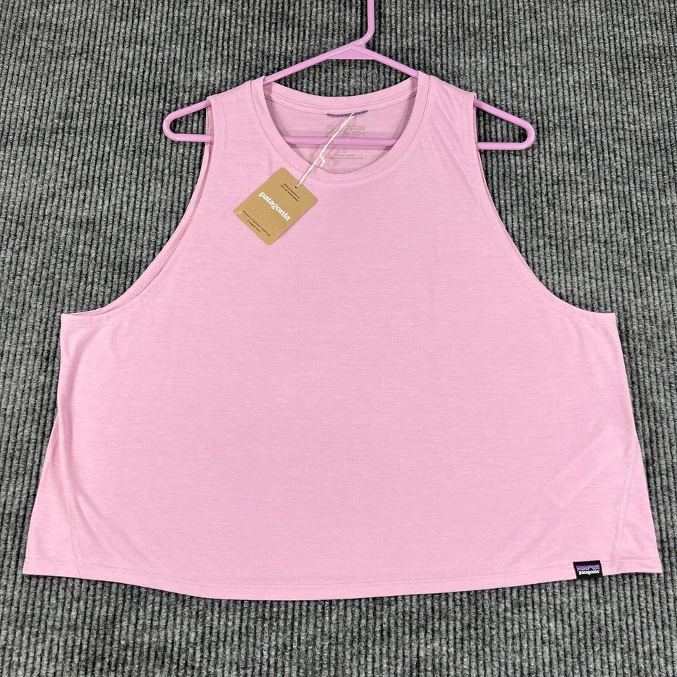 Women's Patagonia Cap Cool Trail Cropped Tank Top Large