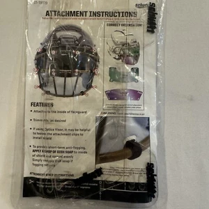 3er Pack Schutt Clear Football Helm Augenvisier Mund Gesichtsmaske Spritzschutz Neu - Bild 1 von 7