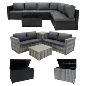 Rattan Modulares Gartenmöbel-Set mit Sofa, Tisch und Aufbewahrungsbox - Bild 1 von 207