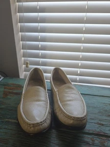 SAS Tripad bequeme Damen 9,5 M Freizeit Leder Halbschuhe Slipper Schuhe elfenbeinfarben Perlen - Bild 1 von 12