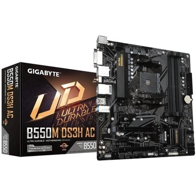 Gigabyte B550M DS3H AC AMD B550 Socket AM4 micro ATX - Immagine 1 di 4