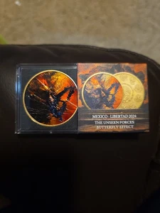 2024 Mexico Libertad The Unseen Forces BUTTERFLY EFFECT 1 oz .999 Silver Coin - Picture 1 of 4