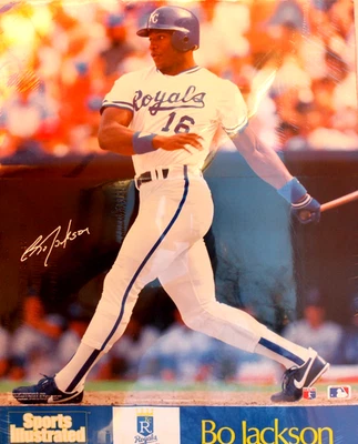 Vintage 80s/90s Bo Jackson Kansas City Royals Sports Illustrated Poster - Image 1 of 3