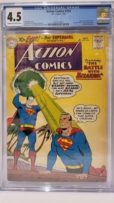 Action Comics #254 CGC 4.5 - 1st Adult Bizarro Superman 1959 - Image 1 of 3