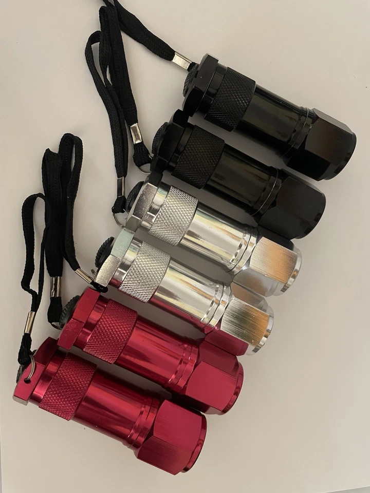 9" LED Aluminium Taschenlampe Blitzlicht - 6er Set - Bild 1 von 1