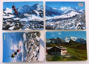 SCHWEIZ Postkarten Lot 4x ADELBODEN Berner Oberland Suisse Postcards Switzerland - Bild 1 von 2