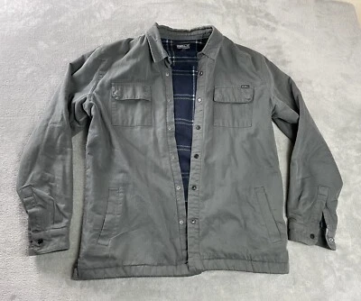Chaqueta forrada de lana O’Neill para hombre M gris botón a presión 4 bolsillos algodón •AGUJERO Foto 1 de 4