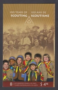 CANADA BOOKLET BK357 8 x 52c 100 YEARS OF SCOUTING IN CANADA - Picture 1 of 2