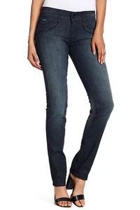 Vertigo Paris Size 28 Jeans Embellished Stretch Denim $180 SALE NEW  - Picture 1 of 3