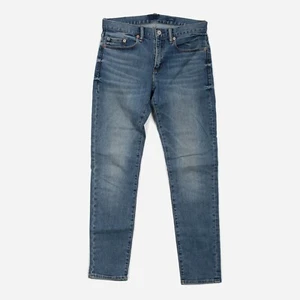 Pantalones de mezclilla para hombre Gap ajustados calce cónico lavado medio etiquetados talla 28x30 - Imagen 1 de 3