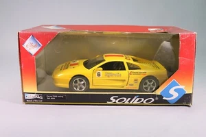 LE460 SOLIDO CLUB 9009 Voiture 1/18 1:18 Ferrari F355 racing #6 jaune - Foto 1 di 12