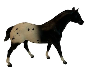 Breyer Horse BMC Stock Horse Mare Black White Blanket 4” x 6” Appaloosa 1980 VTG - Picture 1 of 8