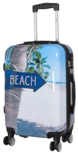 Polycarbonat Hartschalen Trolley Reise Koffer mit Motiv PM Summer Beach Gr. M - Bild 1 von 6