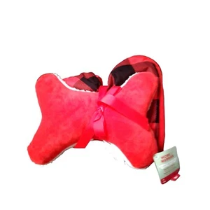 Pet More & Merrier Gift Set  NWT Red Plaid - Picture 1 of 5