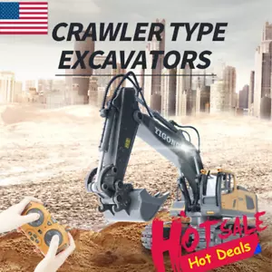 1:24 RC Remote Control Excavator Truck Construction Engineering Vehicle Gift Toy - Picture 1 of 12