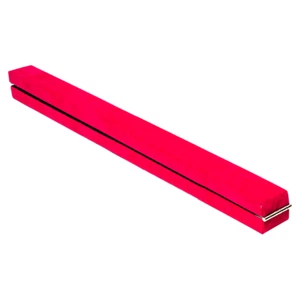 NNEDSZ 2.4m (8FT) Gymnastics Folding Balance Beam Pink Synthetic Suede - Picture 1 of 7