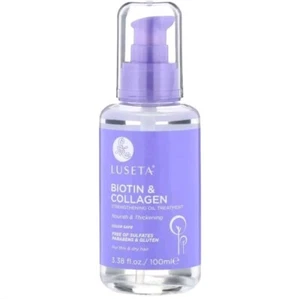 LUSETA Biotina E Collagene Olio Trattamento Siero 100ml Rafforzamento Thin Dry - Foto 1 di 2