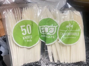 Eco-Products Plant Starch Knife - 7" 50/PK EPS001PK(U6) - Picture 1 of 3