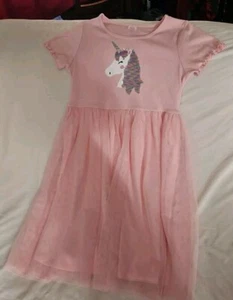 NWT WONDER NATION GIRL'S PINK WITH MULTICOLOR SEQUINS DRESS SIZE XXL (18) - Picture 1 of 6