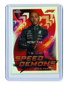 Lewis Hamilton 2022 Topps Chrome Formula One F1 Speed Demons Refractor Mercedes - Picture 1 of 2