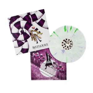 Beetlejuice WaxWork Soundtrack LP Elfman White Purple Green Swirl Vinyl Record