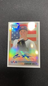 CARSON KELLY 2010 BOWMAN CHROME DRAFT USA AUTO #USAA-10 1ST Diamondbacks PWE