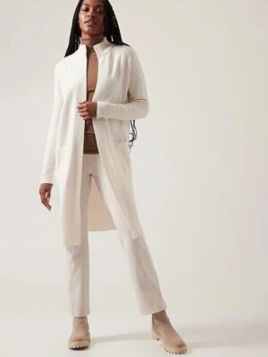 Suéter envolvente de lana y cachemir ATHLETA Spirit | Blanco Magnolia M #882542 NUEVO Foto 1 de 3