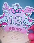 Personalised Hello Kitty Birthday Cake Topper