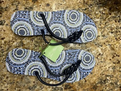 VERA BRADLEY Sandals/Flip-Flops/Thongs in Starry Night Dark Navy Blue Medium 7-8 - Image 1 of 4