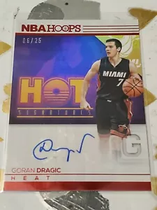2016-17 NBA Hoops #49 Basketball Hot Signatures Goran Dragic Auto /25 Miami Heat - Foto 1 di 2