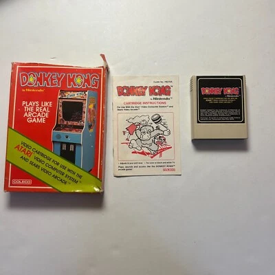 Donkey Kong for Atari 2600 Coleco With Box and Manual 1982 Classic Arcade Game - Image 1 of 4