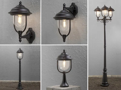 Carport Beleuchtung Außenlampe Landhausstil Außenleuchte Terrassenlampen schwarz - Bild 1 von 4