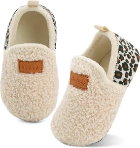 Toddler Boys Girls House Slippers with Microfleece Lining Cozy Household Shoes N - Picture 1 of 7