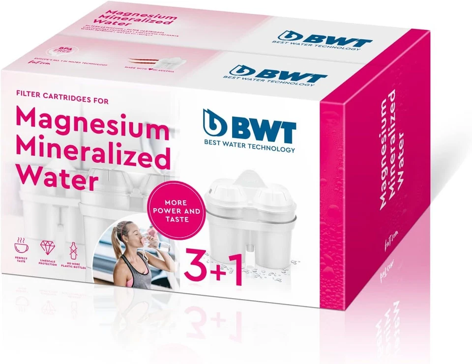 BWT WF 8366 Filterkartuschen mit Magnesium 3+1 Stücke