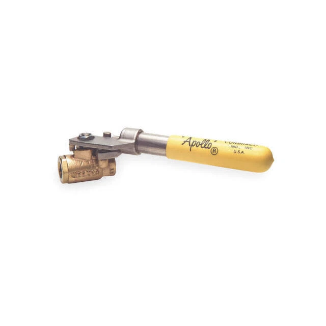 Apollo 71-503-01 Bronze Ball Valve Inline - Yellow