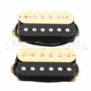 Zebra Alnico 2 Magnet Electric Guitar Humbucker Pickup Set Neck Bridge - Picture 1 of 7
