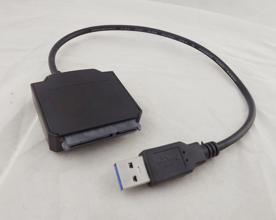 USB 3.0 Male To SATA 22 Pin 2.5" 3.5" HDD Hard Drive Disk Laptop Adapter Cable - Image 1 of 1