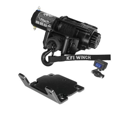 2500 lb KFI Assualt Winch Combo Kit (M1) For 2004-2006 Yamaha Bruin 350 2x4, 4x4 - Image 1 of 4