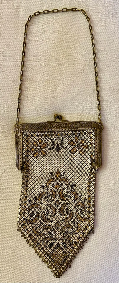 Antique 1920s Art Deco Mandalian MFG Co Flapper Mesh Purse - Image 1 of 4