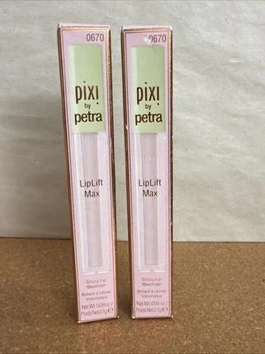 Pixi by Petra LipLift Max Glossy Lip Maximizer Petal Ice 0.09 oz LOT OF 2 NEW! - Image 1 of 4