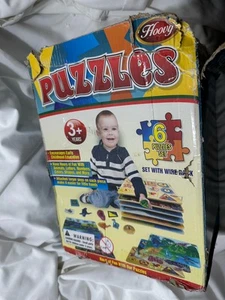 Hoovy Products Rompecabezas de Madera para Niños Pequeños, Estante de Rompecabezas, Paquete de 6 Caja Abierta - Imagen 1 de 3