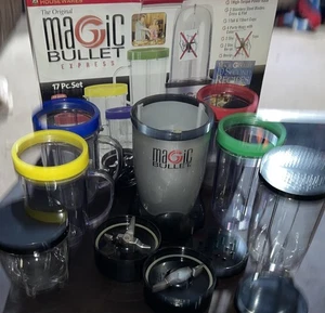 Magic Bullet Express Blender 17 Pc Set Smoothie Chopper Juicer Complete Set - Picture 1 of 5