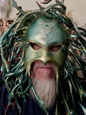 Leather Costume MEDUSA MASK  Original - Image 1 of 4