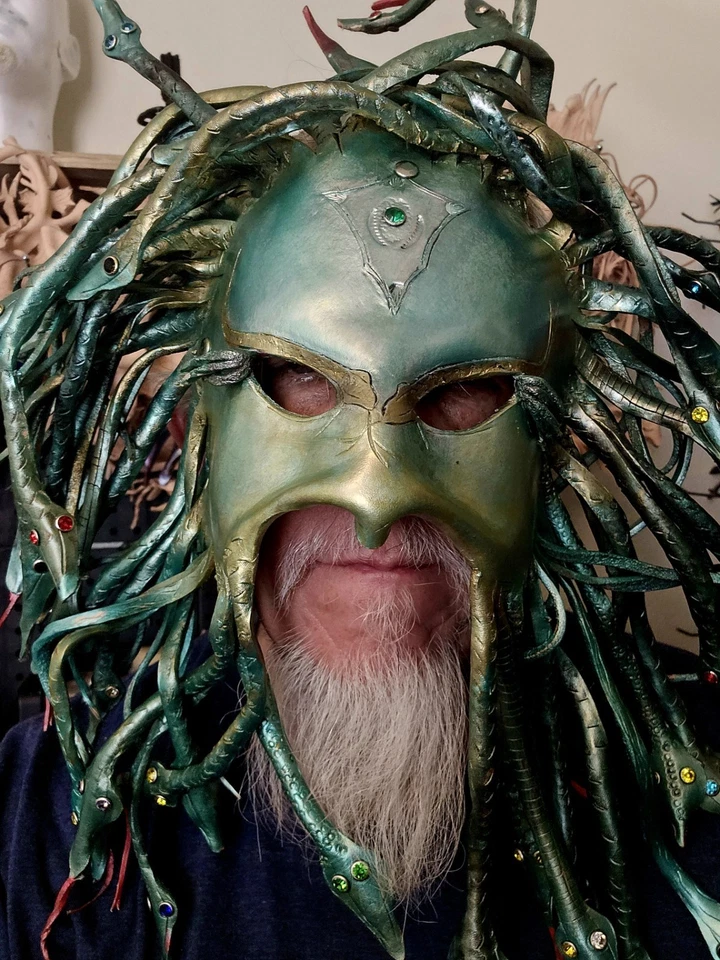 Leather Costume MEDUSA MASK  Original - Image 1 of 4