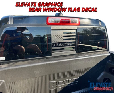 For GMC Canyon Graphics Back Window Flag Stripes Decals Stickers Vinyl 2015-2025 - Изображение 1 из 4