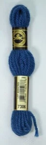 DMC Tapestry Wool, 8m SKEIN, Colour 7306 DARK ANTIQUE BLUE, Laine Colbert Wool - Picture 1 of 1